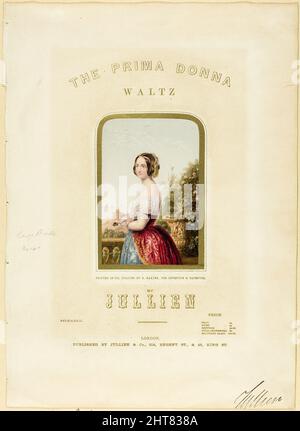 The Bride, copertina per la prima Donna Waltz, 1850. Foto Stock