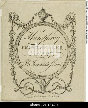 Humphrey, Printseller, No. 27 St. James's Street, n.d. Foto Stock