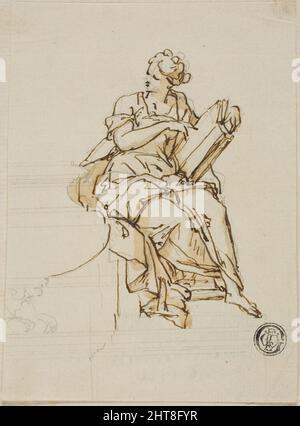 Saggezza: Disegno non eseguito per il Monumento al primo duca di Marlborough, c.. 1733. Foto Stock