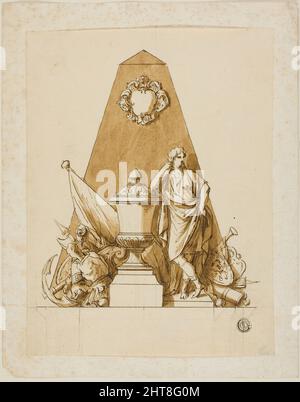 Disegno non eseguito per il Monumento al primo duca di Marlborough, c.. 1733. Foto Stock