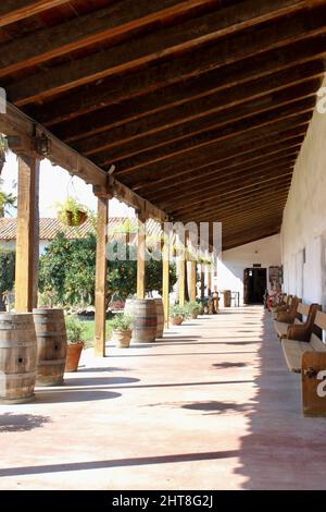 Chiostro, Convento, Missione Soledad, Soledad, California Foto Stock