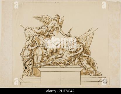 Disegno non eseguito per il Monumento al primo duca di Marlborough, c.. 1733. Foto Stock