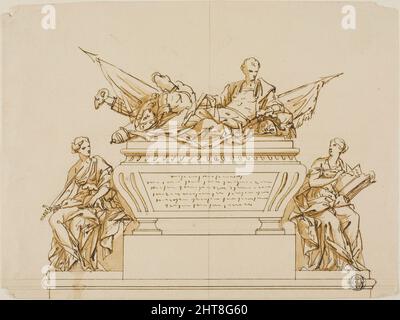 Disegno non eseguito per il Monumento al primo duca di Marlborough, c.. 1733. Foto Stock