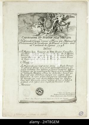 Title Page, da Caravanne du Sultan &#xe0; la Mecque, 1748. Foto Stock