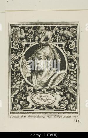 Judas Macabee, piatto sei dei nove Worthies, 1594. Foto Stock