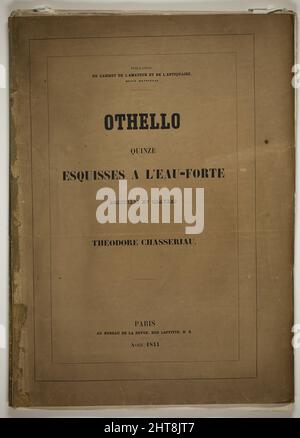 Frontespizio, da Othello, 1844. Foto Stock