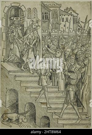 Cristo presentato al popolo, pagina 73 del Tesoro (Schatzbehalter), 1491. Foto Stock