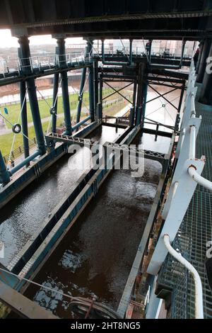 Radlett boat lift Foto Stock