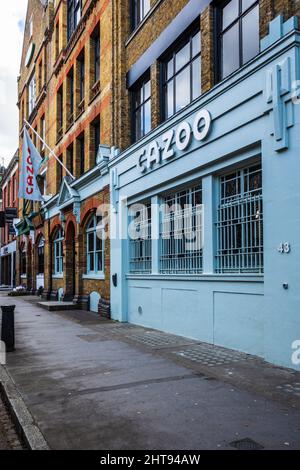 Sede centrale di Cazoo in Chalton Street a Euston, Londra. La sede della Cazoo Company a Londra. Cazoo è un rivenditore di auto online britannico. Foto Stock