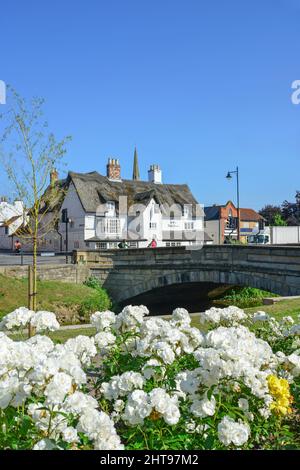 Ye Olde White Horse Pub, Chiesa Gate, Spalding, Lincolnshire, England, Regno Unito Foto Stock