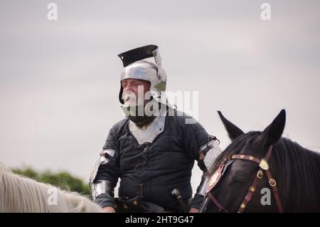 Battaglia di Shrewsbury rievocazione militare storica 24 luglio 2021 Foto Stock