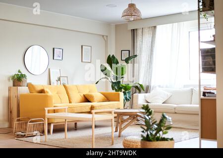 Interni di moderna ed elegante sala da pranzo interno casa. Spazio vuoto Foto Stock