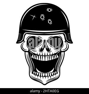 Vettore casco militare. Icona casco militare. Casco da guerra dell'esercito. Casco militare. Illustrazione vettoriale Illustrazione Vettoriale