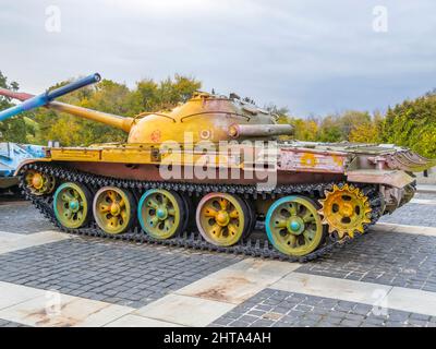 Dipinto serbatoio del WW2 al Museo Nazionale di Storia dell'Ucraina nella seconda Guerra Mondiale (ex Museo della Grande Guerra Patriottica), Kiev, Ucraina Foto Stock