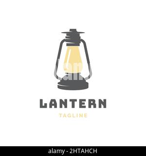 Lantern logo disegno modello vettoriale Illustrazione Vettoriale