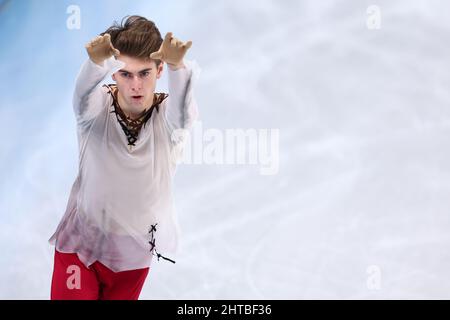 Pechino, Cina. 6th Feb 2022. Mark Kondratiuk (ROC) Figure Skating : Skating gratuito per uomini di squadra durante i Giochi Olimpici invernali di Pechino 2022 al Capital Indoor Stadium di Pechino, Cina . Credit: Yohei Osada/AFLO SPORT/Alamy Live News Foto Stock