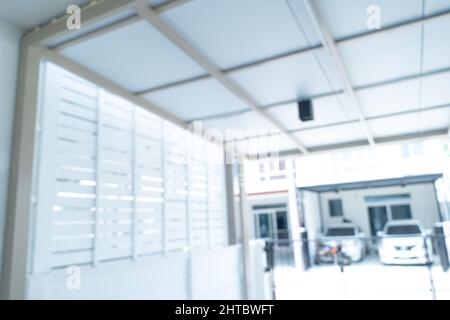 Astratto blur Garage per sfondo Foto Stock