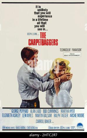 CARROLL BAKER e GEORGE PEPPARD nel CARPETBAGGERS (1964), diretto DA EDWARD DMYTRYK. Credito: PARAMOUNT/EMBASSY/Album Foto Stock