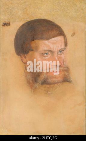 Ritratto di un uomo barbuto (Gioacchino i, Principe di Anhalt-Dessau?), c.1540. Trovato nella collezione del Mus&#xe9;e des Beaux-Arts, Reims. Foto Stock