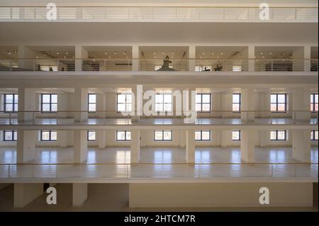 Praga, Repubblica Ceca - 27. Febbraio 2022: Interno della famosa Galleria Nazionale di Praga Foto Stock