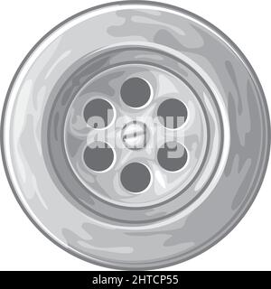 Illustrazione del vettore del lavandino o del bagno Illustrazione Vettoriale