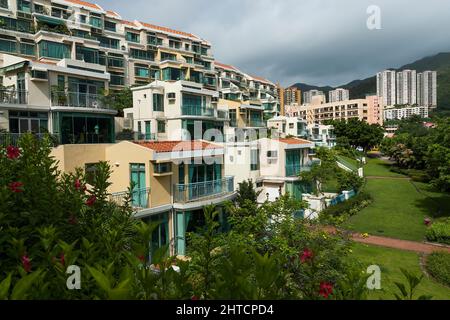 Alloggi bassi a la Costa, Discovery Bay, Lantau Island, Hong Kong 2007 Foto Stock