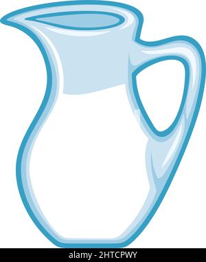 Caraffa di latte (caraffa) Illustrazione Vettoriale