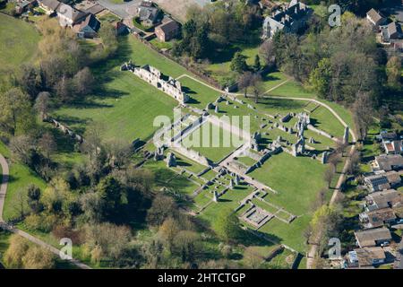 Resti del priorato di Thetford Cluniac, Norfolk, 2016. Foto Stock
