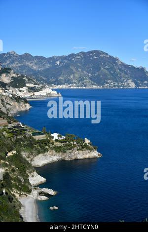 The Italian village of Conca dei Marini. Stock Photo