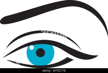 Illustrazione del vettore oculare della donna Illustrazione Vettoriale