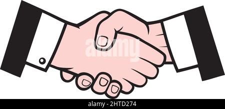 Handshake illustrazione vettoriale Illustrazione Vettoriale