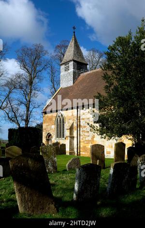 St Mary`s Church, Whitchurch, Warwickshire, Inghilterra, Regno Unito Foto Stock