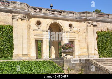 Il Jardin Publique a Bordeaux, Francia, un giardino di piacere e Arboretum, un polmone verde molto amato nel centro della città Foto Stock