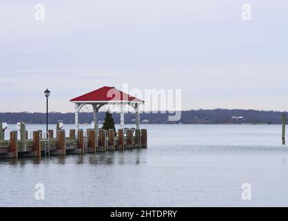 Porticciolo di Northport, Long Island Sound, NY Foto Stock