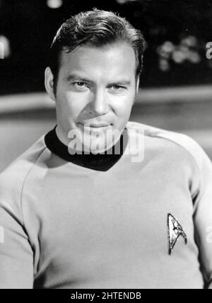 William Shatner come James Kirk dal programma televisivo Star Trek. Foto Stock