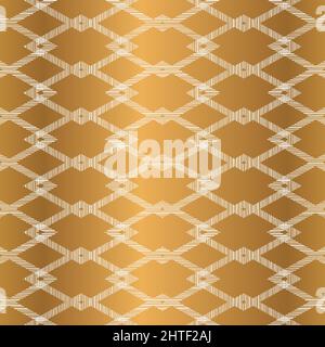 Design senza cuciture Rhombus Gold Illustrazione Vettoriale