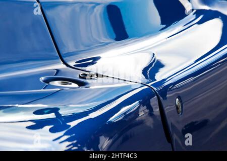 Dettagli astratti e minimalisti su una Supercar Foto Stock