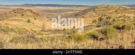 Vista dalla sella di Glassford Hill AZ Foto Stock