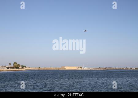 Splendida vista su un aereo sul mare Foto Stock