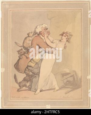 Thomas Rowlandson - gatto come la Courtship Foto Stock