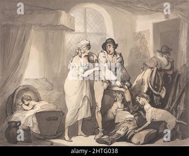 Thomas Rowlandson - quattro o'Clock nel Paese Foto Stock