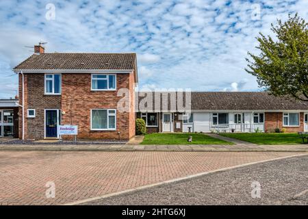 Freebridge Comunità alloggio pensione a Orchard Close, Dersingham, Norfolk. Foto Stock