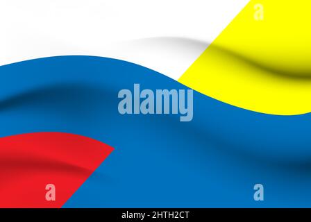 Bandiera Ucraina e Federazione russa insieme. Nessun simbolo di guerra. Illustrazione della pace vettoriale. Immagine stock grafica Illustrazione Vettoriale