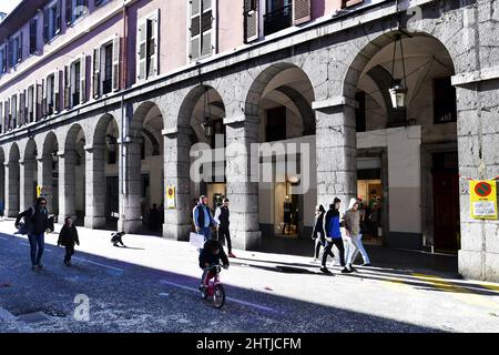 Rue de Boigne - Chambery - Savoia - Francia Foto Stock