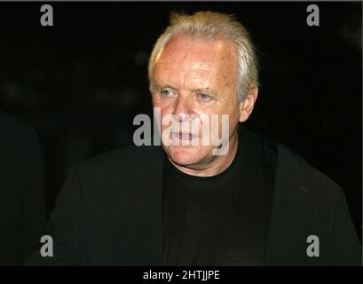 Anthony Hopkins alla prima di The Human Stain a Venezia 30th ago 2003 Foto Stock