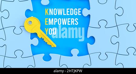 Conoscenza consente Foto Stock