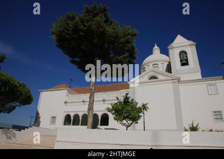 Hauptkirche, Igreja Matriz, von Castro Marim, Algarve, Portogallo Foto Stock