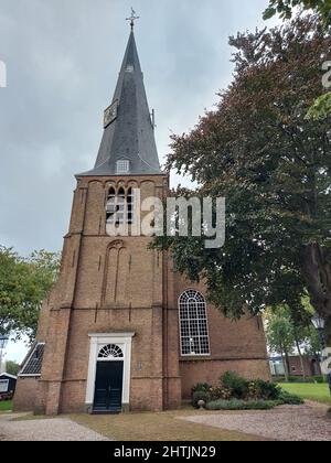 Vecchia chiesa riformata del villaggio Zevenhuizen in Zuidplas nei Paesi Bassi Foto Stock