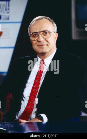 Fritz Pleitten, giornalista deutscher, von 1995 bis März 2007 Intendant des Westdeutschen Rundfunks, Ritratto von 1991. Fritz Pleitten, giornalista tedesco, dal 1995 Direttore Generale di Westdeutscher Rundfunk fino al marzo 2007, ritratto dal 1991. Foto Stock