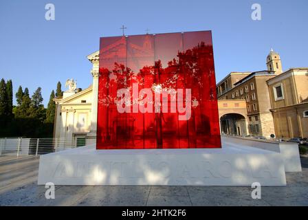 All'aperto, Valentino a Roma per le esposizioni, il museo dell'Ara Pacis, Roma, lazio, Italy Foto Stock